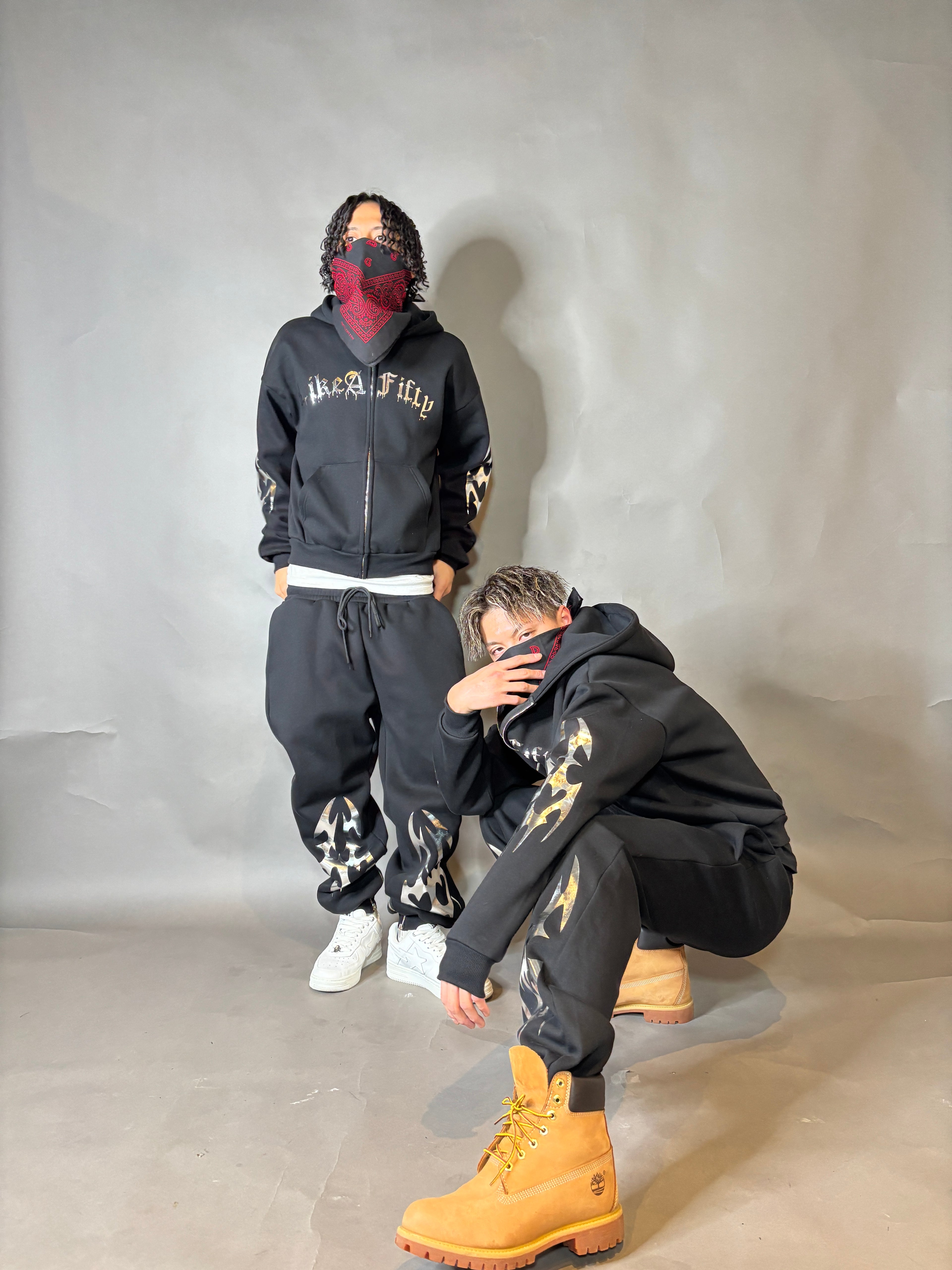 Slim Tracksuit In Black